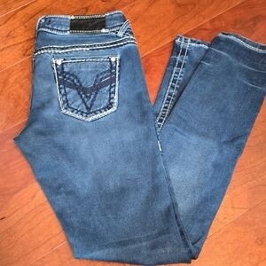 Vigoss Indigo Skinny Jeans with Pocket Detail